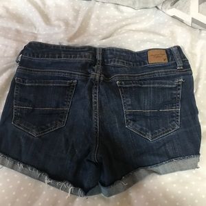 American Eagle dark wash shorts